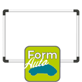 Hochwertige Whiteboard-Folie inkl. Laminat in Auto-Form konturgeschnitten unbedruckt