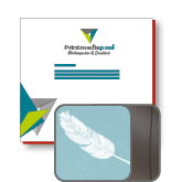 Multiloft-Flyer Quadrat 21,0 cm x 21,0 cm einseitig folienkaschiert mit Softfeel-Folie, 4/0 farbig (einseitiger Druck)