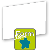 Whiteboardplatte in Stern-Form konturgefräst unbedruckt