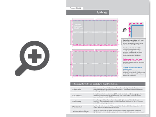 Product Bild faltblatt__gefalzt_auf_10_5_cm_x_29_7_cm__vertikaler_zickzackfalz__8-seitig