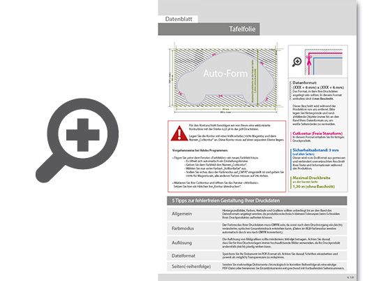 Product Bild hochwertige_tafelfolie_mit_wei__druck_in_auto-form_konturgeschnitten___einseitig_1_0-farbig_bedruckt